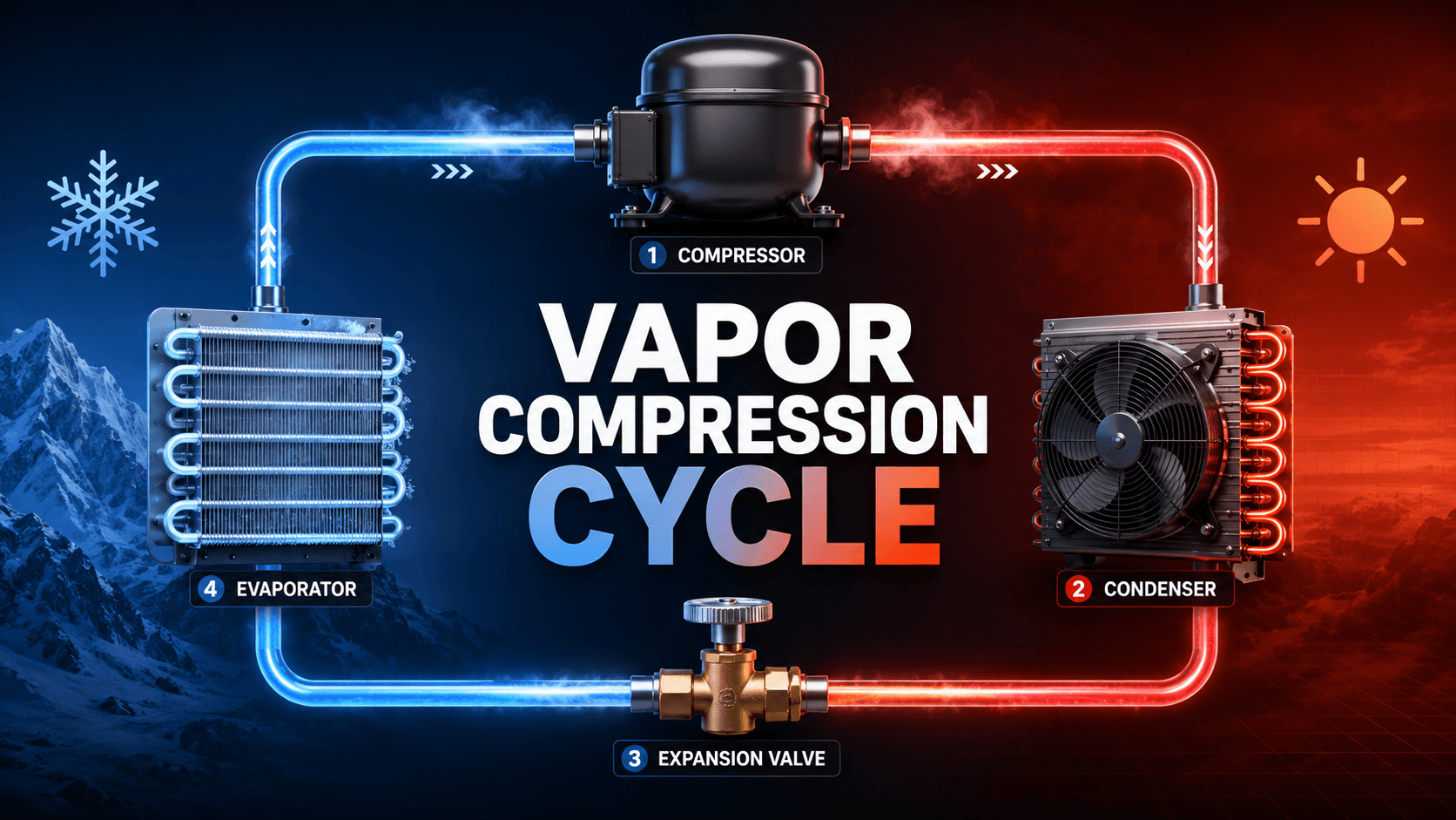 Vapor Compression Cycle: Diagram, COP & Examples