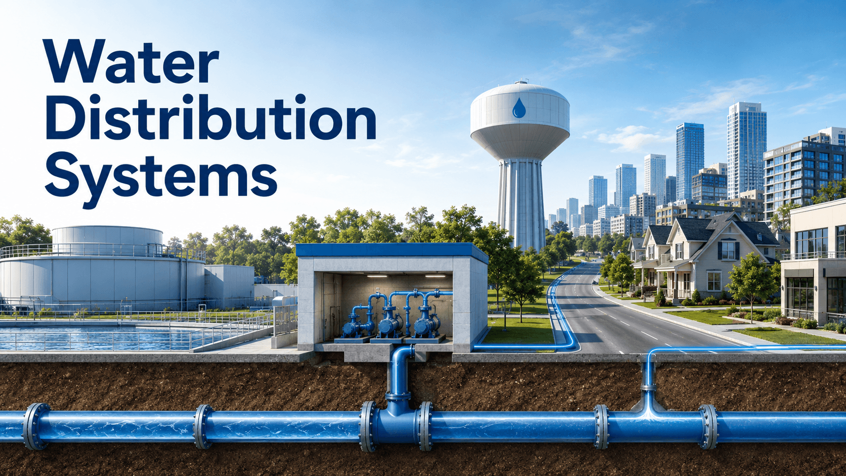 Water Distribution System Examples Water Distribution Systems: Design, Types & Components